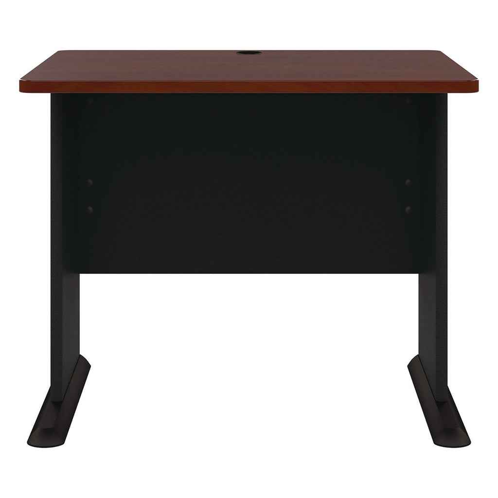 Bush - Series A Workstation Desk, 36w x 26-7/8d x 29-7/8h, Hansen Cherry/Galaxy, Sold as 1 EA - 4