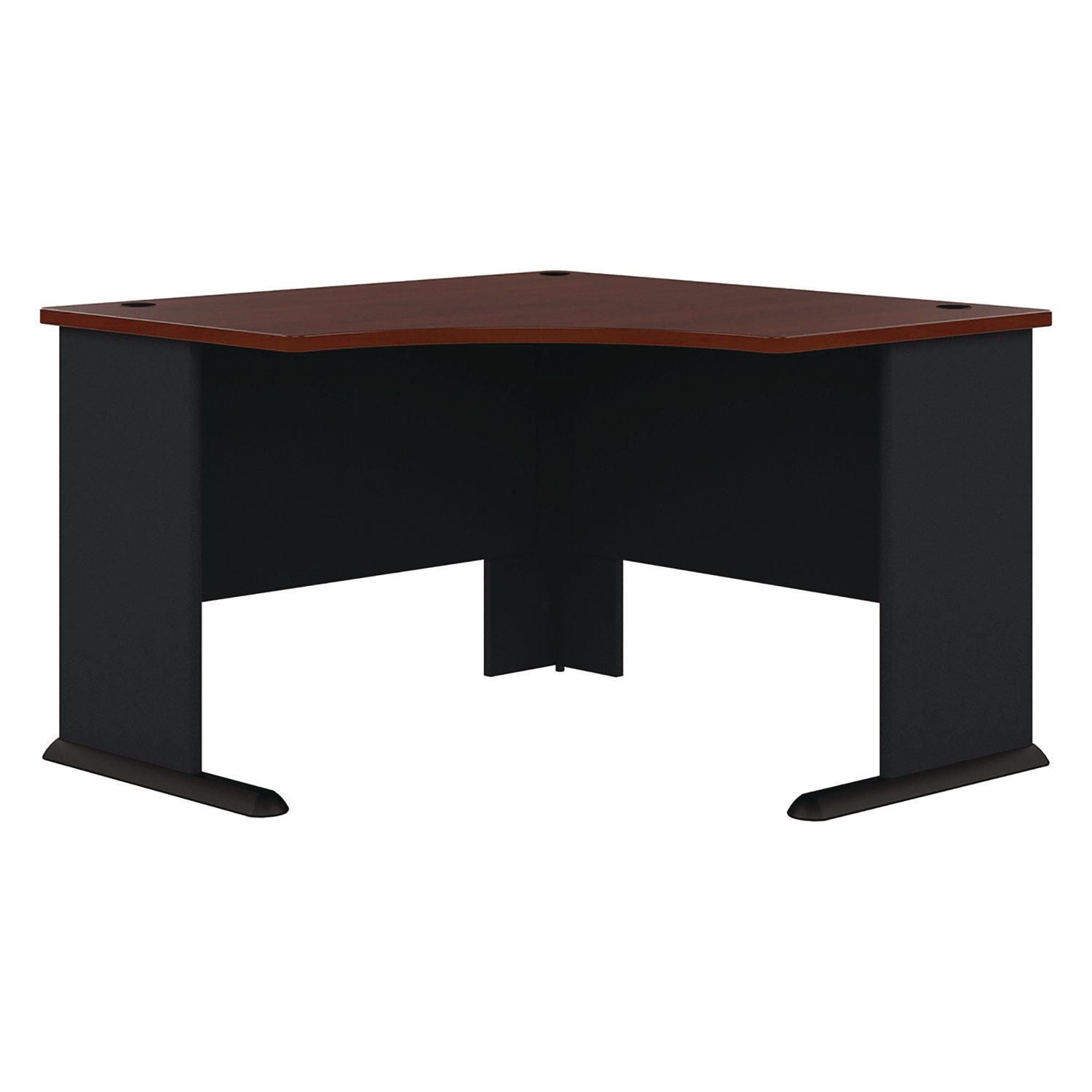 Bush - Series A Corner Desk, 47-1/4w x 47-1/4d x 29-7/8h, Hansen Cherry/Galaxy, Sold as 1 EA - 1