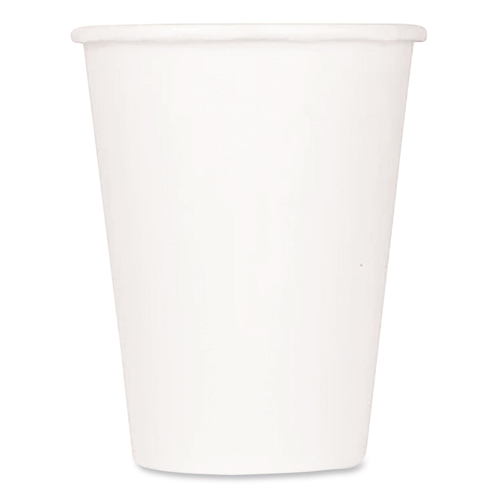 Double Poly Paper Cold Cups, 9 oz, White, 1,000/Carton
