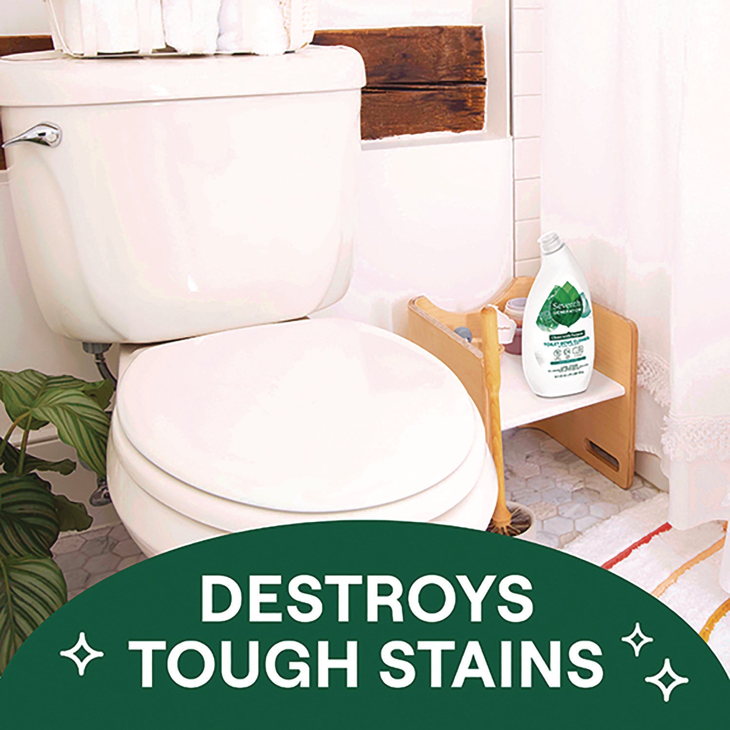Toilet Bowl Cleaner, Fresh Mint Scent, 24 oz Bottle, 4/Carton