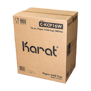 Double Poly Paper Cold Cups, 16 oz, White, 1,000/Carton