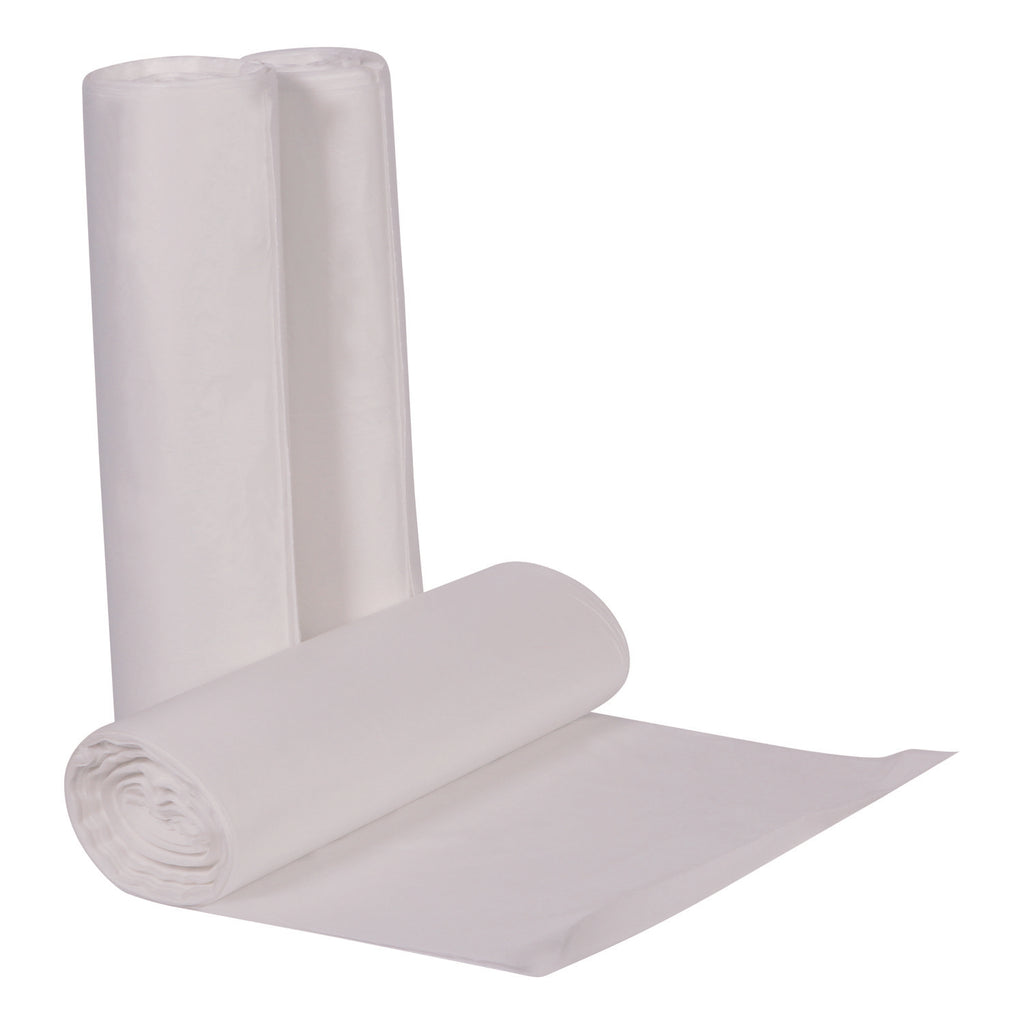 Linear Low Density Can Liners with AccuFit Sizing, 23 gal, 0.9 mil, 28" x 45", Clear, 50/Box
