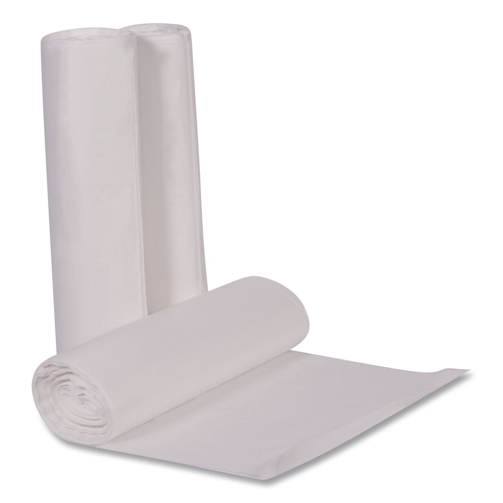 Linear Low Density Can Liners with AccuFit Sizing, 55 gal, 0.9 mil, 40" x 53", Clear, 50/Box