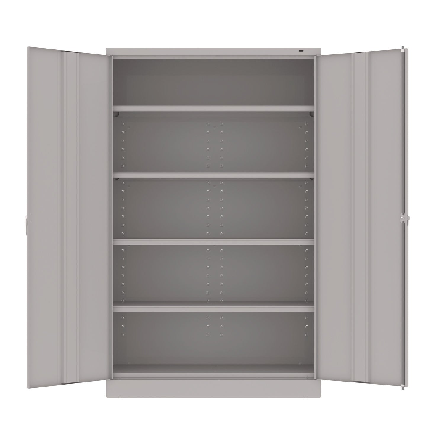 Assembled Jumbo Steel Storage Cabinet, 48w x 18d x 78h, Light Gray - 2