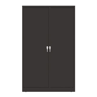 Jumbo Combination Steel Storage Cabinet, 48w x 24d x 78h, Black - 