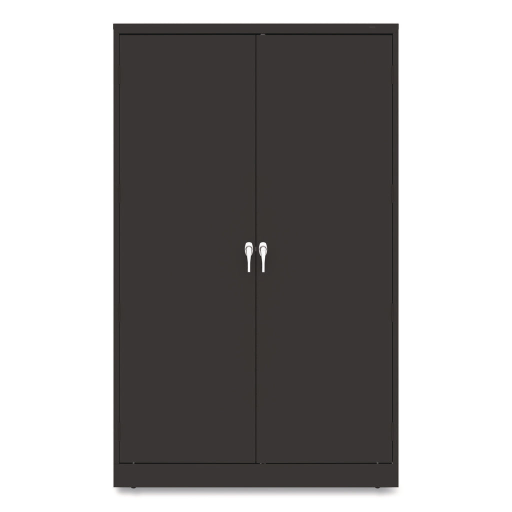 Jumbo Combination Steel Storage Cabinet, 48w x 24d x 78h, Black