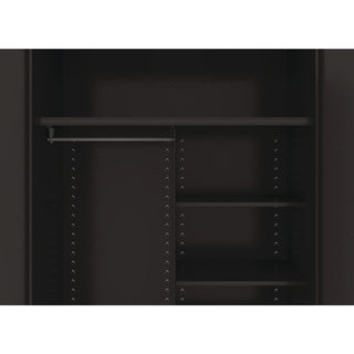 Jumbo Combination Steel Storage Cabinet, 48w x 24d x 78h, Black - 