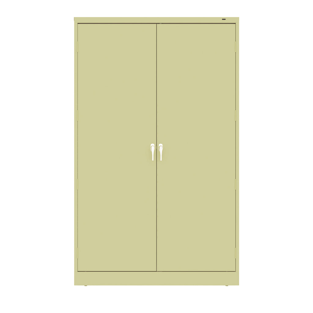 Jumbo Combination Steel Storage Cabinet, 48w x 24d x 78h, Putty - 