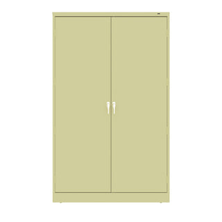 Jumbo Combination Steel Storage Cabinet, 48w x 24d x 78h, Putty - 