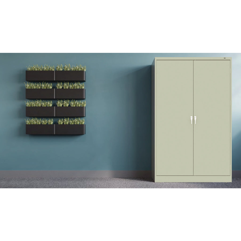 Jumbo Combination Steel Storage Cabinet, 48w x 24d x 78h, Putty - 
