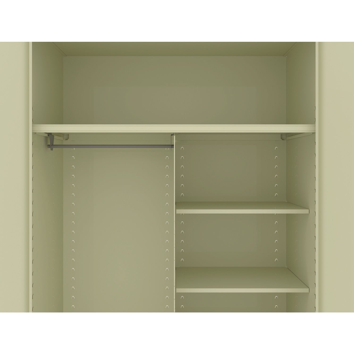 Jumbo Combination Steel Storage Cabinet, 48w x 24d x 78h, Putty - 