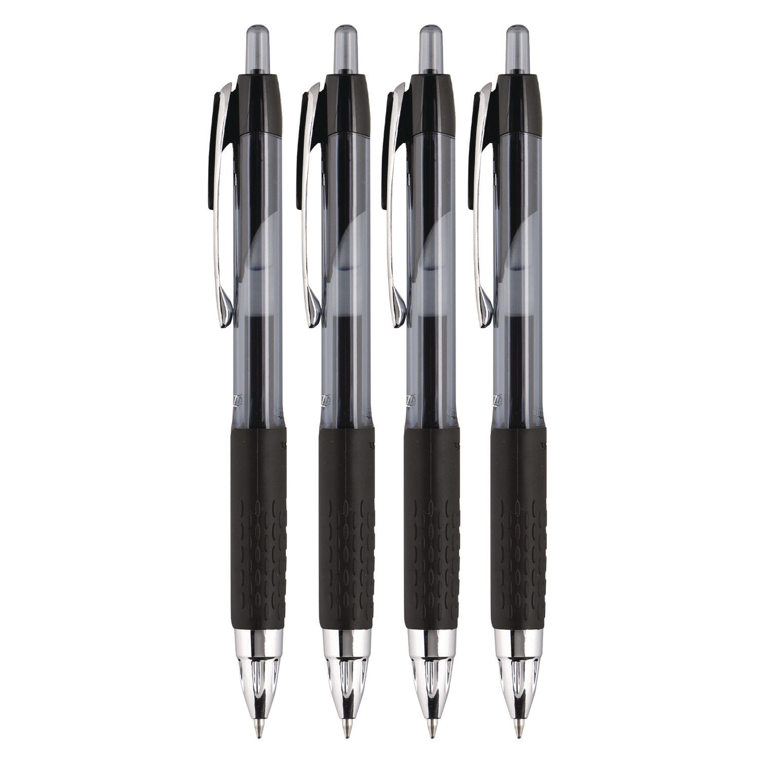 signo-207-gel-pen-retractable-fine-05-mm-black-ink-smoke-black-barrel-4-pack_ubc61270 - 5