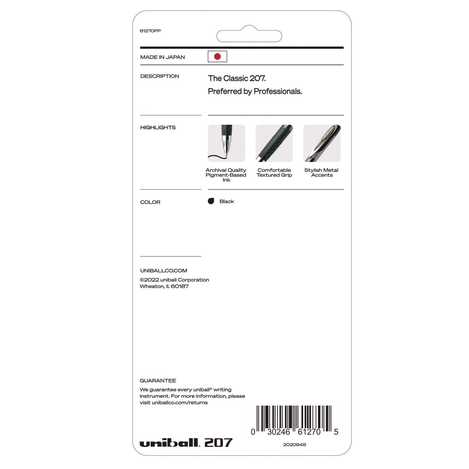 signo-207-gel-pen-retractable-fine-05-mm-black-ink-smoke-black-barrel-4-pack_ubc61270 - 2