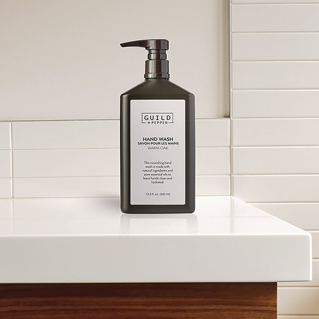 Hand Wash, Warm Oak, 12.2 oz Bottle, 12/Carton