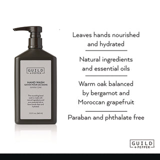 Hand Wash, Warm Oak, 12.2 oz Bottle, 12/Carton