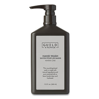 Hand Wash, Warm Oak, 12.2 oz Bottle, 12/Carton