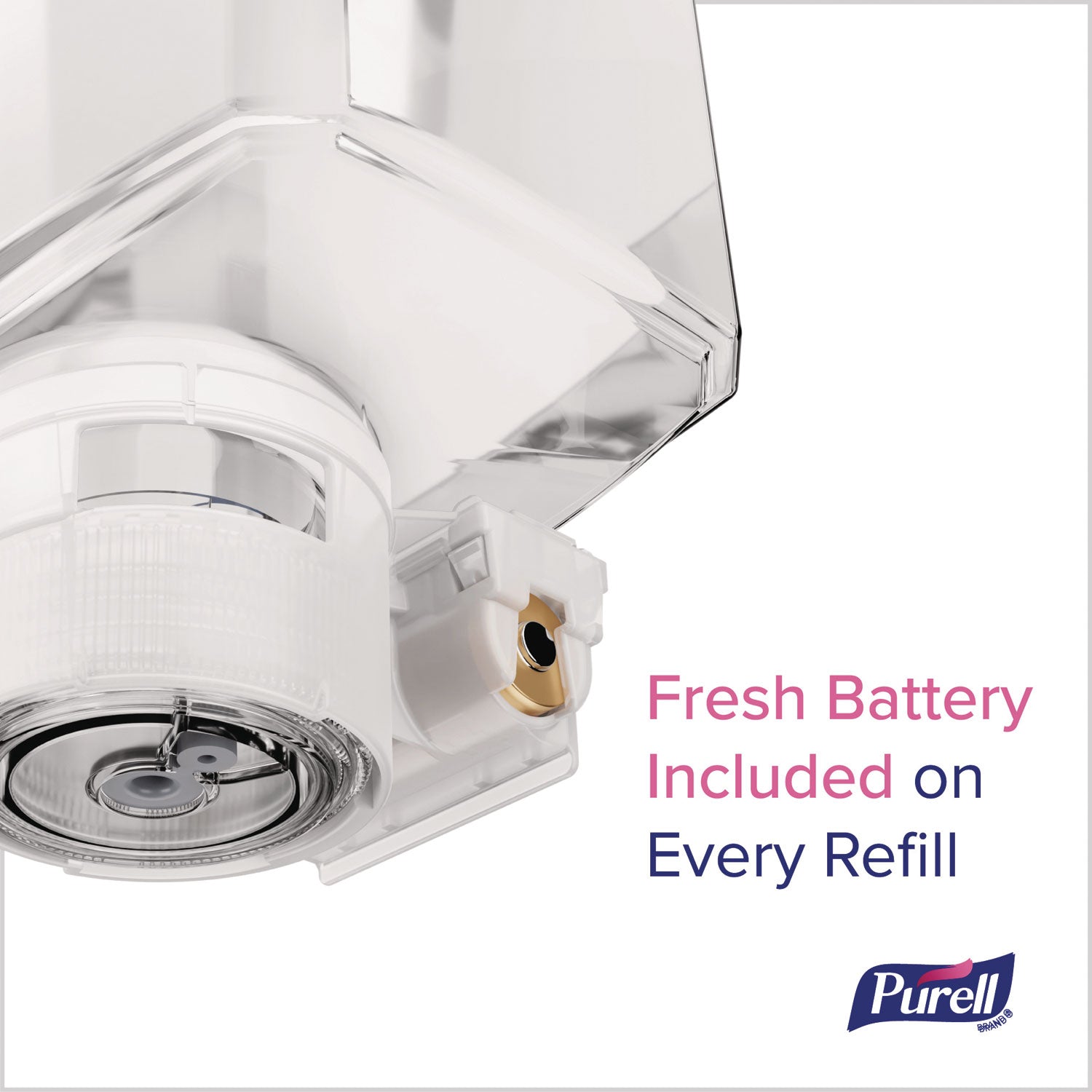PURELL ES10 Floor Stand with Automatic Dispenser - Floor, Freestanding - White - For Sanitizing Dispenser, High Traffic Area, Waiting Room, Hallway - Sturdy, Low-profile Base, Lightweight
