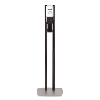 PURELL ES10 Floor Stand with Automatic Dispenser - Floor, Freestanding - Graphite - For High Traffic Area, Sanitizing Dispenser, Waiting Room, Hallway - Low-profile Base, Lightweight, Sturdy