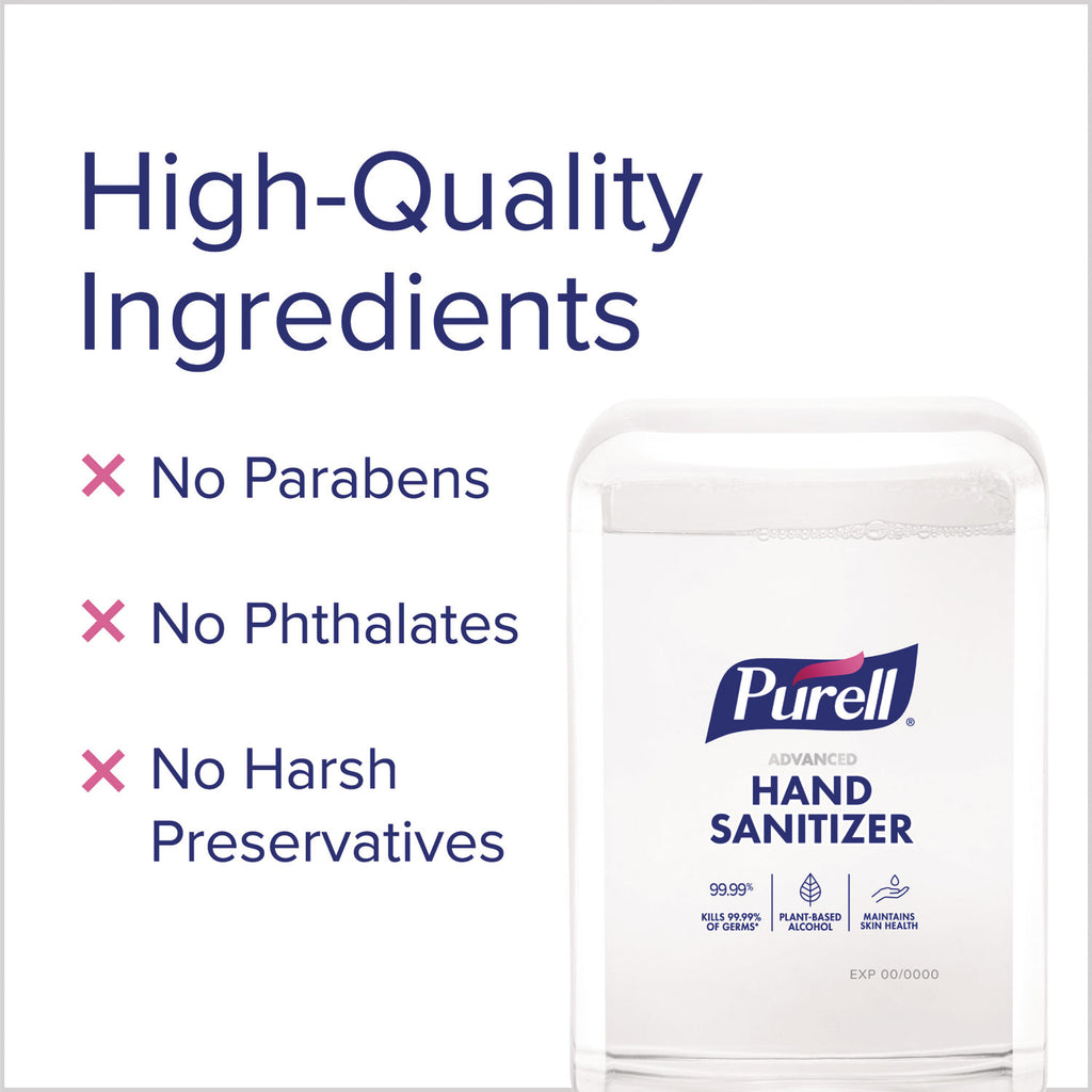 Advanced Hand Sanitizer Fragrance Free Foam, For ES10 Automatic Dispensers, 1,200 mL Refill, Fragrance Free, 2/Carton
