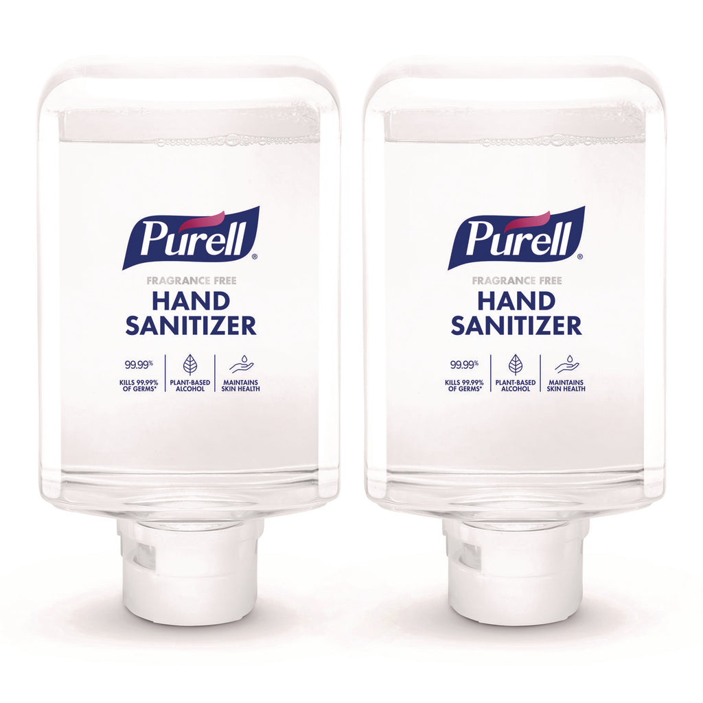 Advanced Hand Sanitizer Fragrance Free Foam, For ES10 Automatic Dispensers, 1,200 mL Refill, Fragrance Free, 2/Carton
