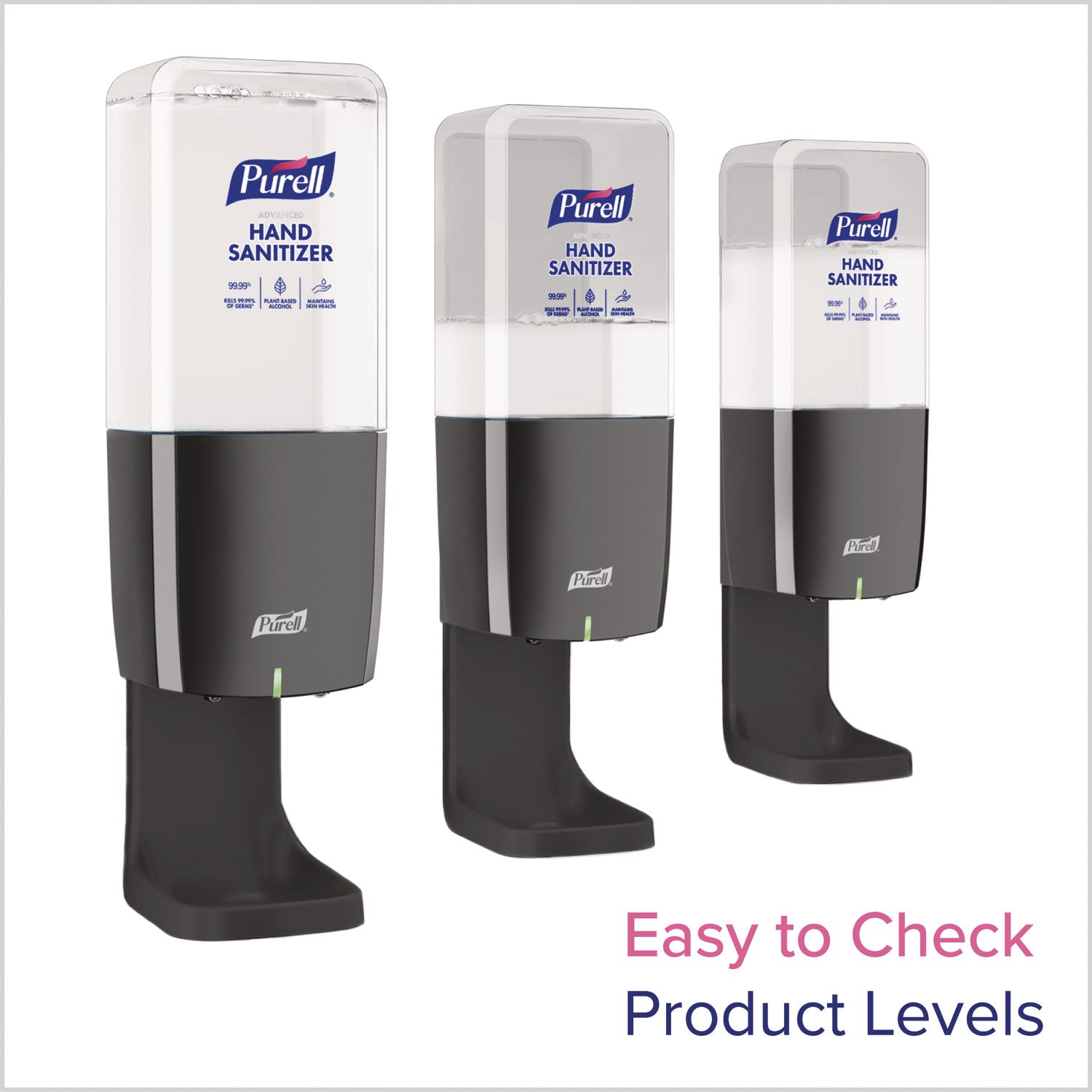 ES10 Automatic Hand Sanitizer Dispenser, 4.33 x 3.96 x 10.31, Graphite