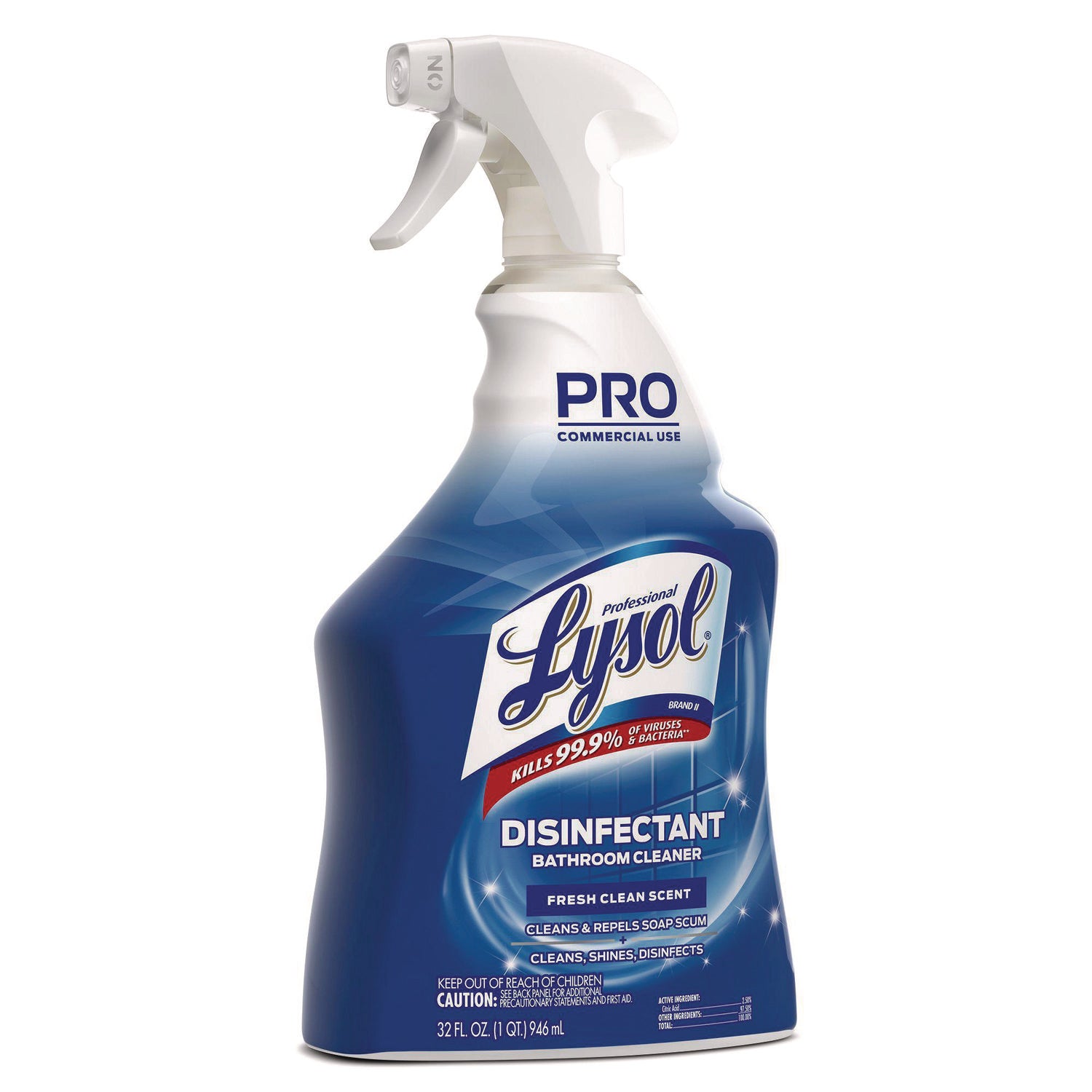 Disinfectant Bathroom Cleaner, 32 oz Spray Bottle, 12/Carton - 3