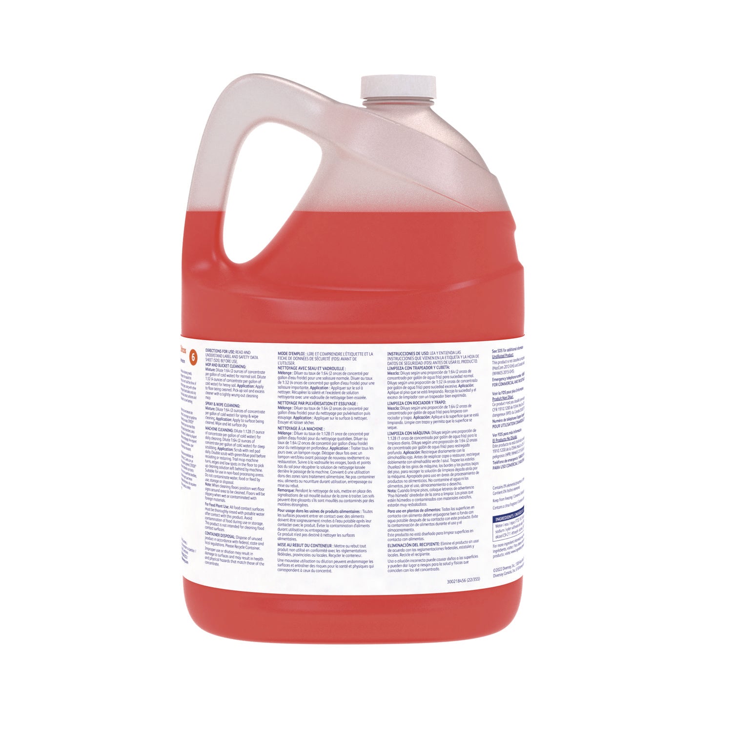 Stride Neutral Cleaner, Citrus, 1 gal, 4 Bottles/Carton