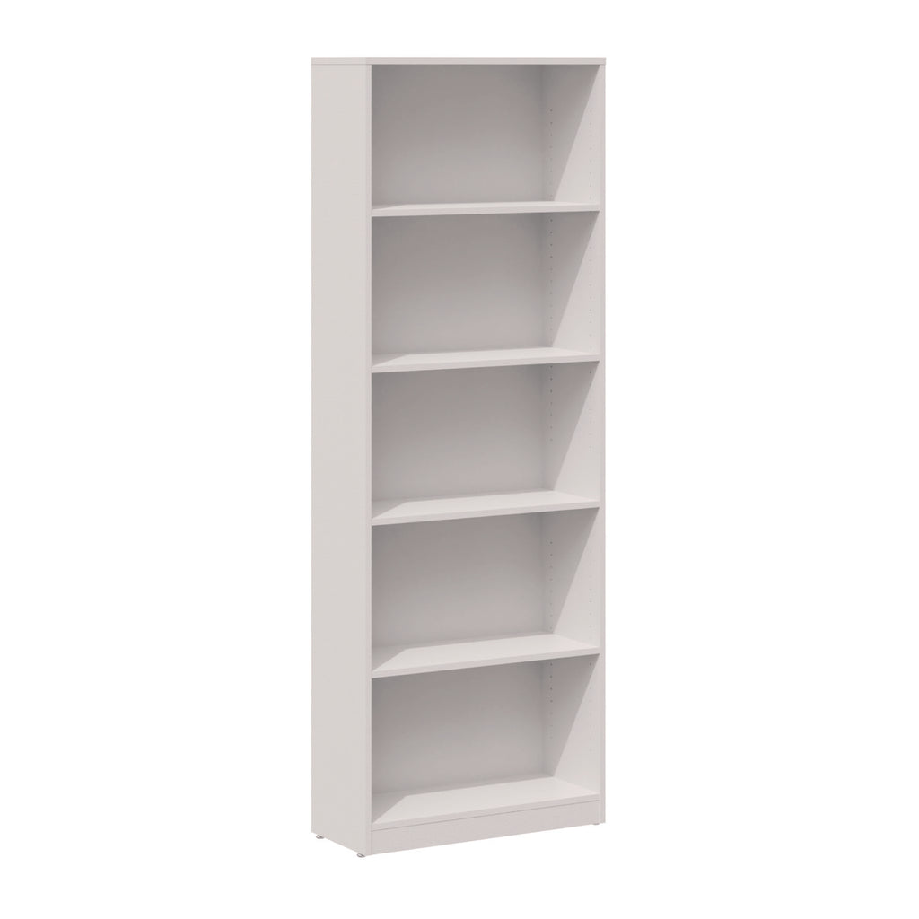 Five-Shelf Bookcase, 27.56" x 11.42" x 77.56", White - 1