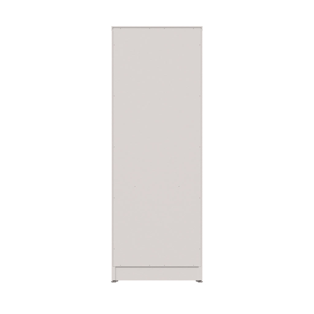Three-Shelf Narrow-Footprint Bookcase, 15.75" x 11.42" x 44.33", White - 3