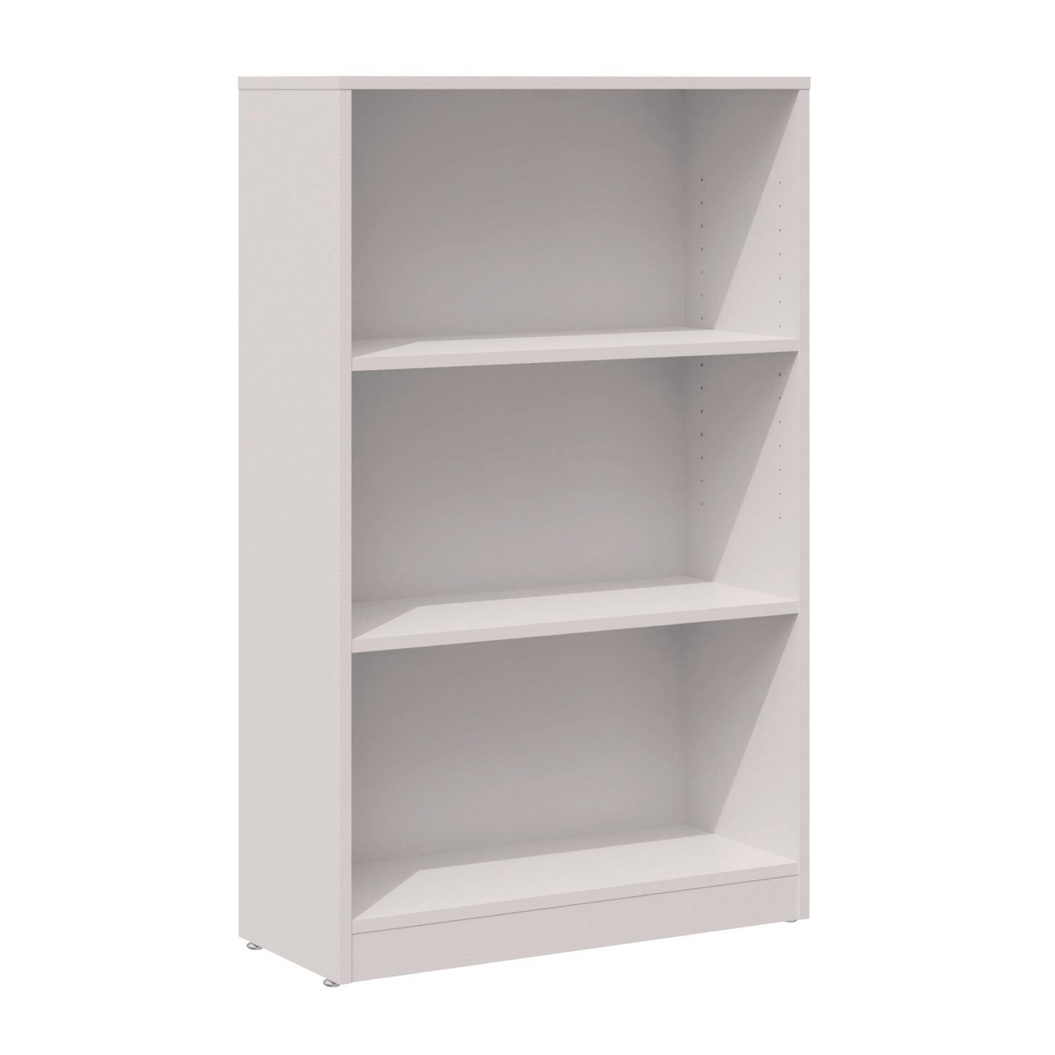 Three-Shelf Bookcase, 27.56" x 11.42" x 44.33", White - 1