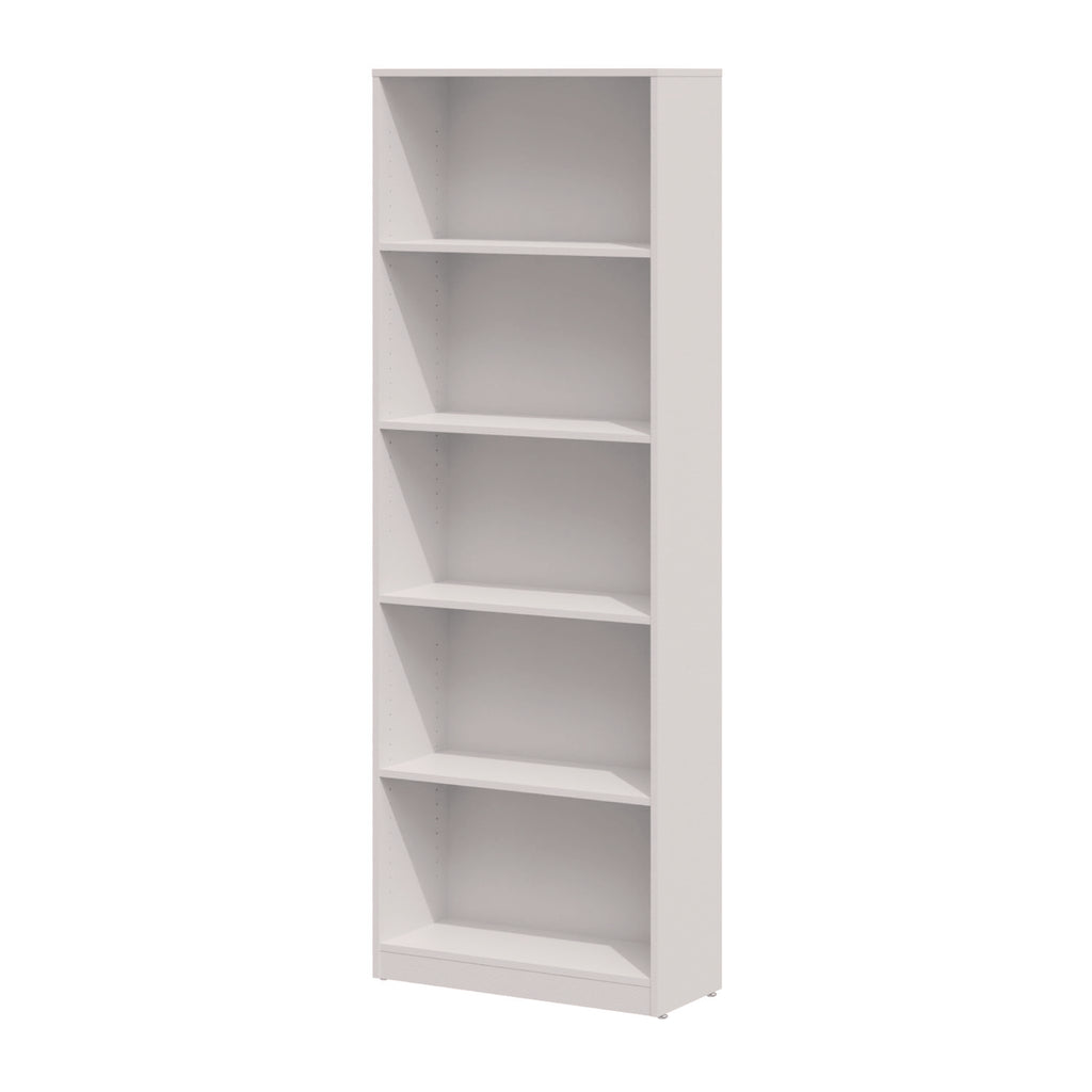 Five-Shelf Bookcase, 27.56" x 11.42" x 77.56", White - 2