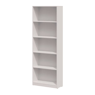 Five-Shelf Bookcase, 27.56" x 11.42" x 77.56", White - 2