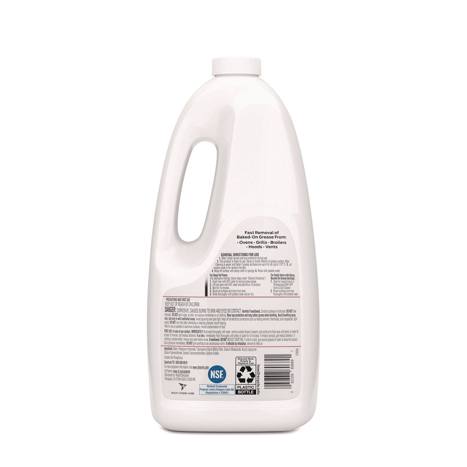 Ready-to-Use Oven and Grill Cleaner, Liquid, 2 qt Bottle, 6/Carton