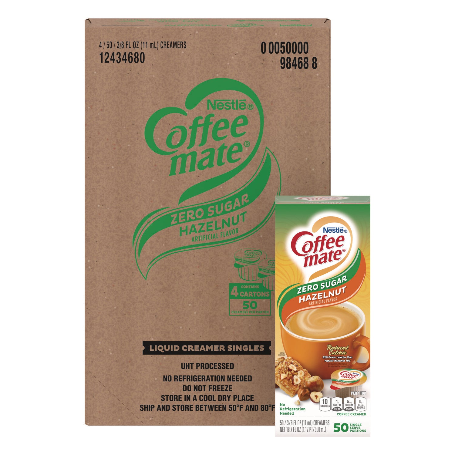 liquid-coffee-creamer-zero-sugar-hazelnut-038-oz-mini-cups-50-box-4-boxes-carton_nes98468ct - 4