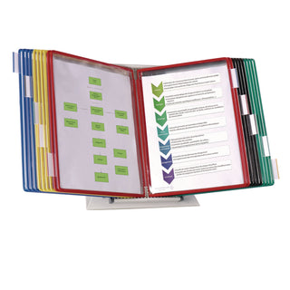Desktop Reference Starter Set with Display Pockets, 20 Pockets