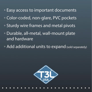 Wall Unit Reference Starter Set, 10 Wire-Reinforced Pockets