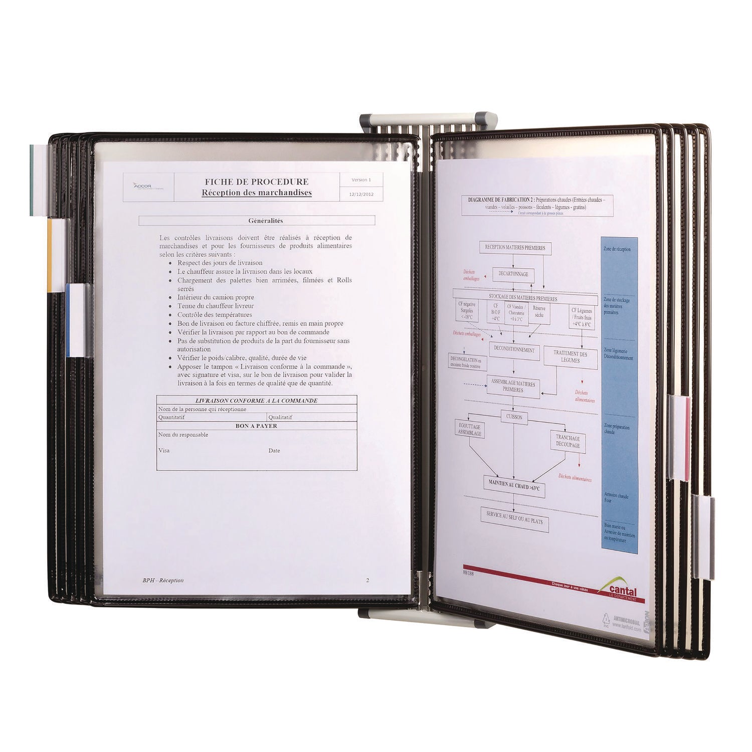 Wall Unit Reference Starter Set, 10 Antimicrobial/Wire-Reinforced Pockets - 