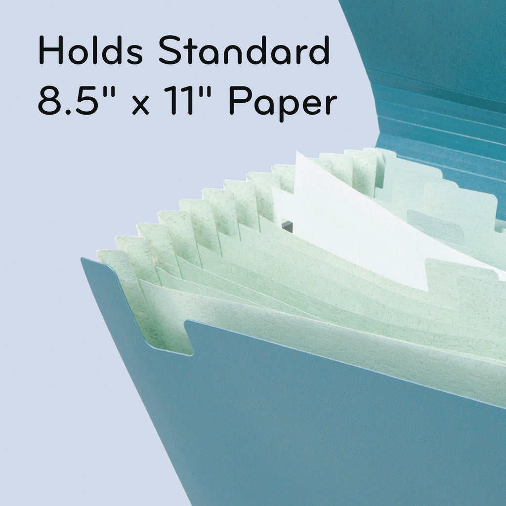 u-eco-13-pocket-expandable-file-975-expansion-13-sections;-button-elastic-closure-1-12-cut-tabs-letter-size-ocean_ubr6594u0112 - 3