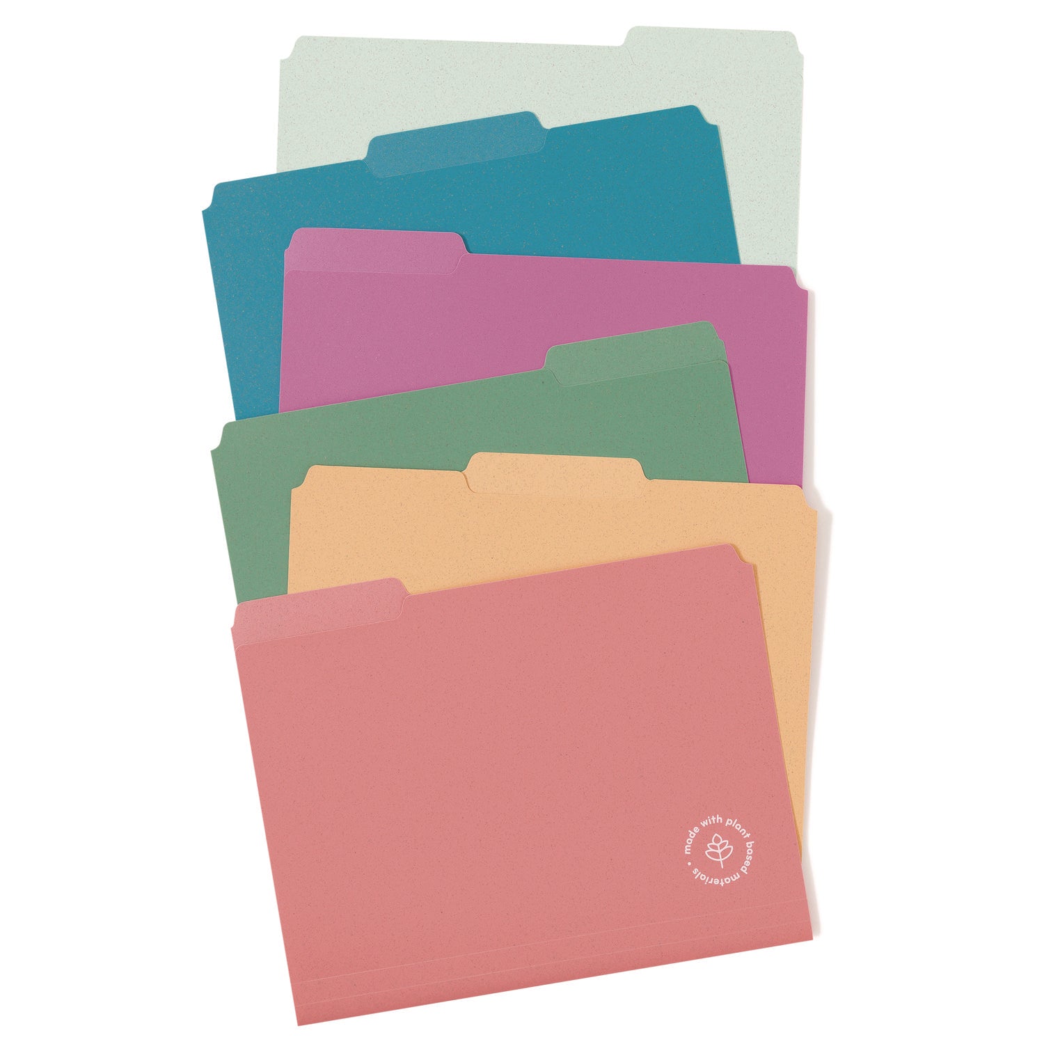 u-eco-poly-file-folders-1-3-cut-tabs-assorted-letter-size-05-expansion-assorted-colors-24-pack_ubr6597u0112 - 1