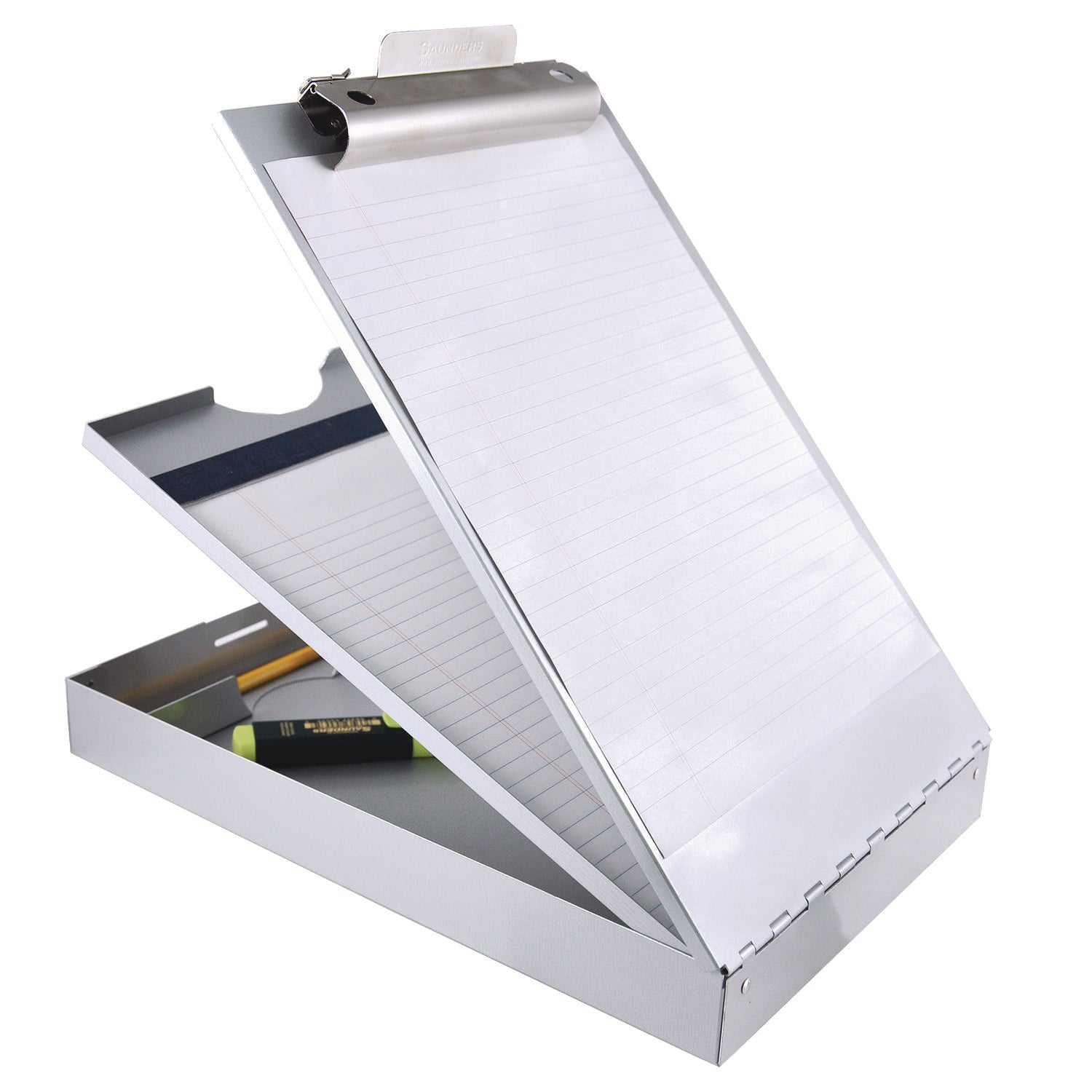 Cruiser Mate Aluminum Storage Clipboard, 1.5" Clip Capacity, Holds 8.5 x 11 Sheets, Silver - 