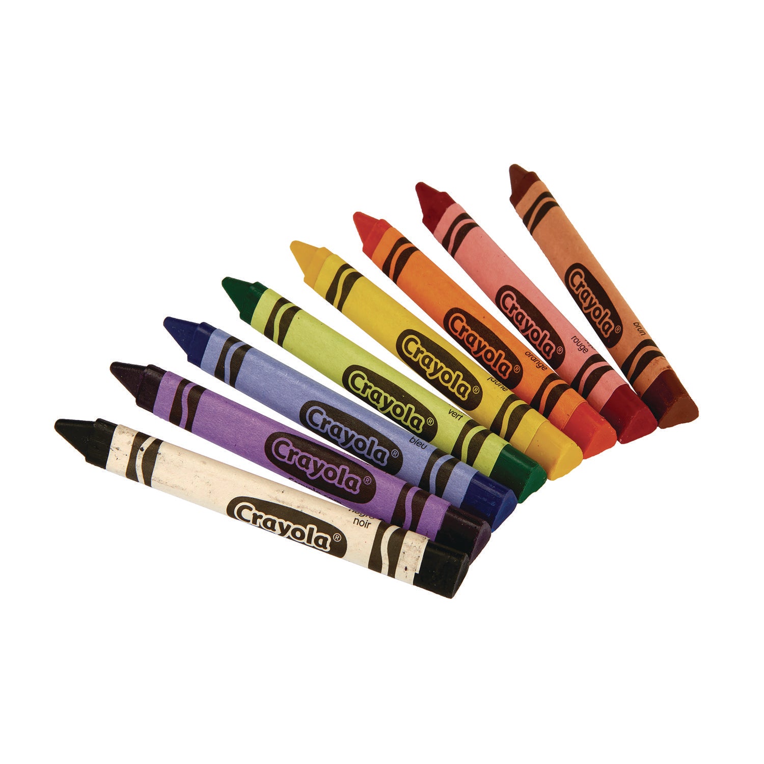 Triangular Crayons, 8 Colors/Box - 