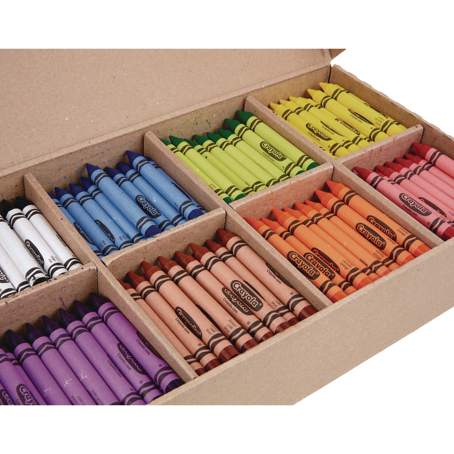 Classpack Large Size Crayons, 50 Each of 8 Colors, 400/Box