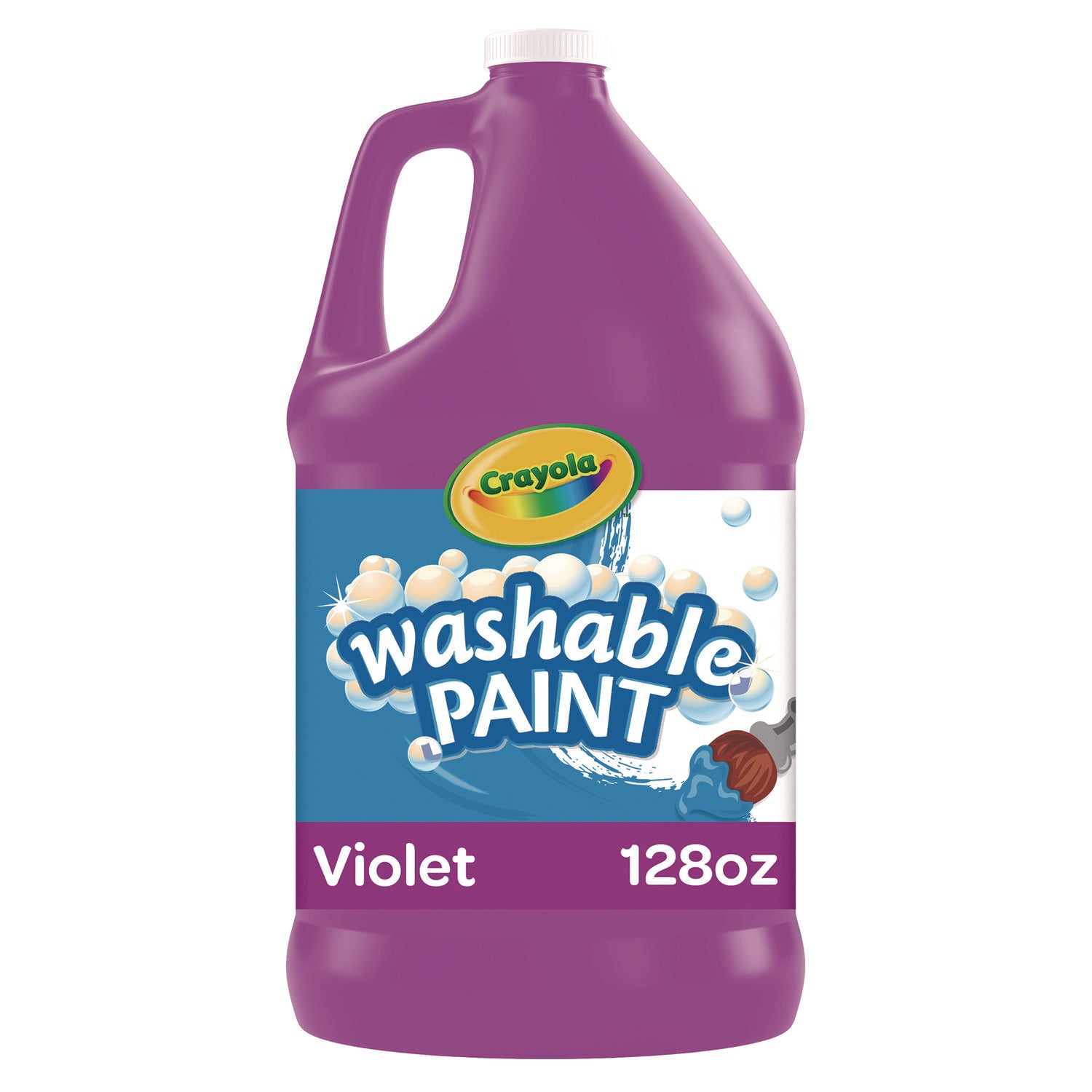 Washable Paint, Violet, 1 gal Bottle - 