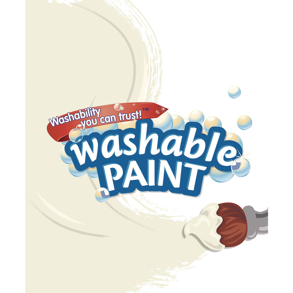 Washable Paint, White, 1 gal Bottle