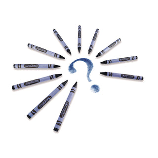 Bulk Crayons, Blue, 12/Box