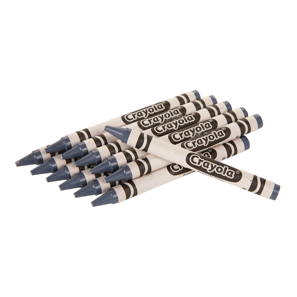 Bulkl Crayons, Gray, 12/Box