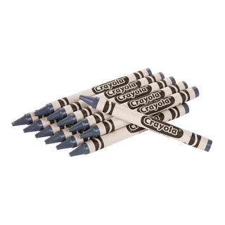 Bulkl Crayons, Gray, 12/Box