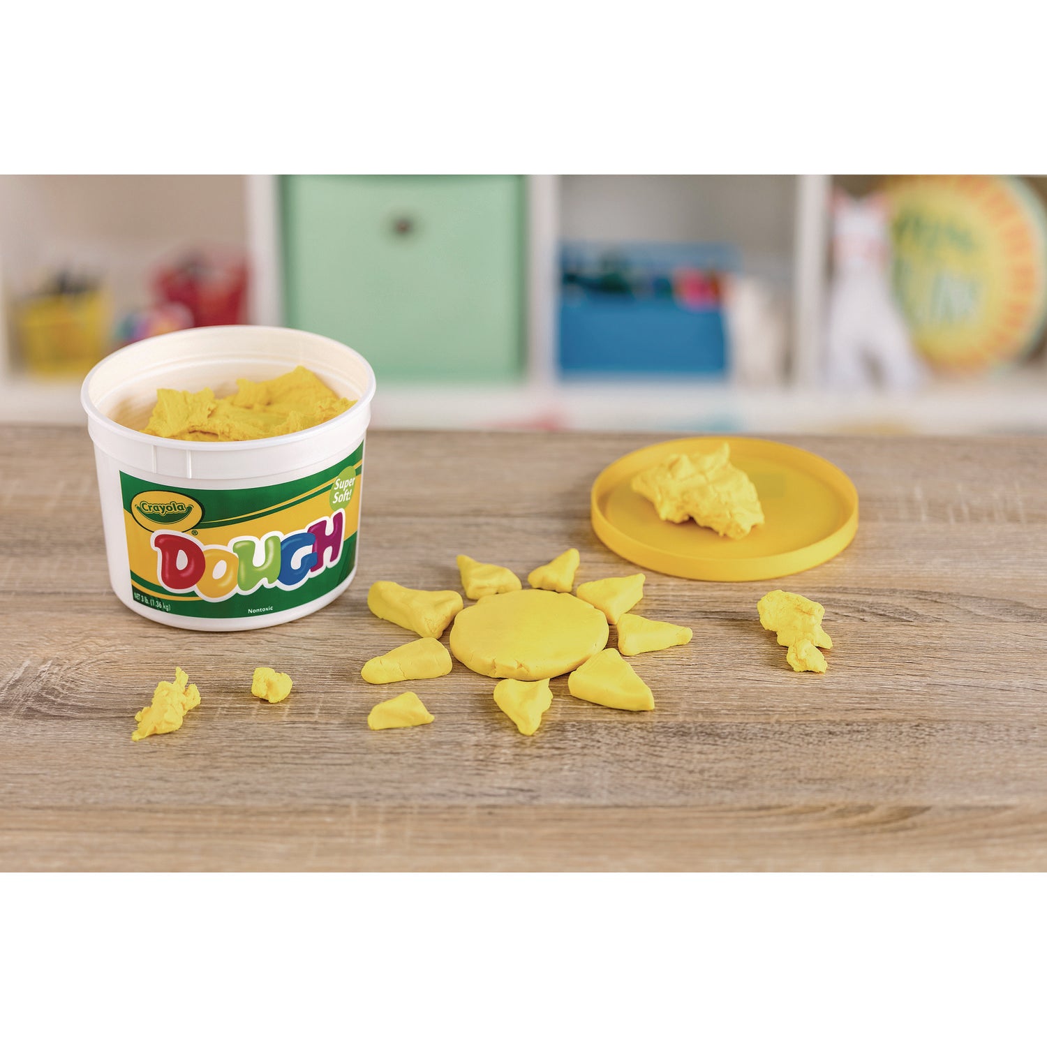 Modeling Dough Bucket, 3 lbs, Yellow - 