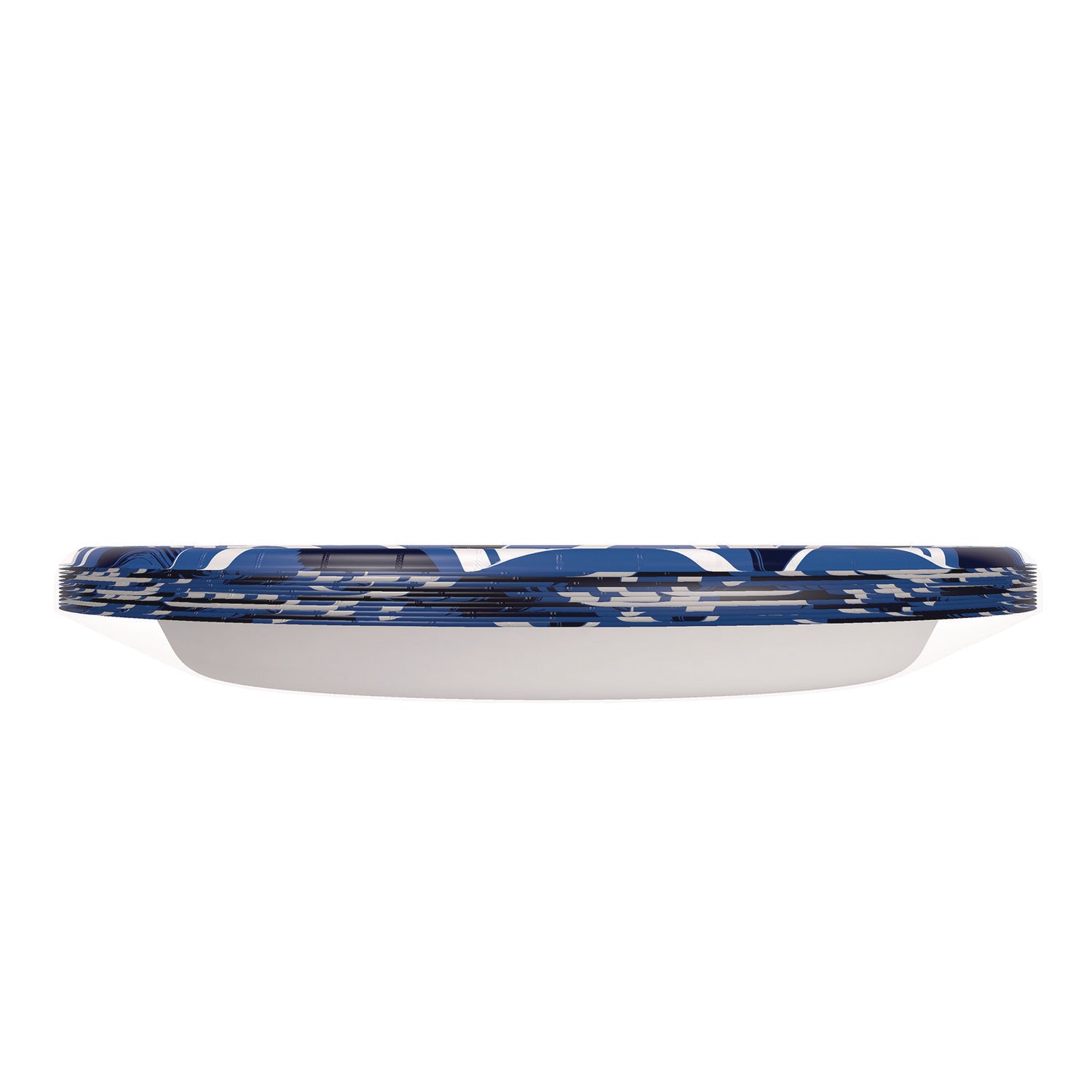 heavy-duty-disposable-dinnerware-large-plate-115-dia-floral-blue-yellow-white-12-pack_dxe16217 - 4