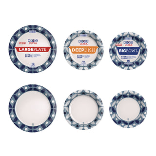heavy-duty-disposable-dinnerware-large-plate-115-dia-floral-blue-yellow-white-12-pack_dxe16217 - 5